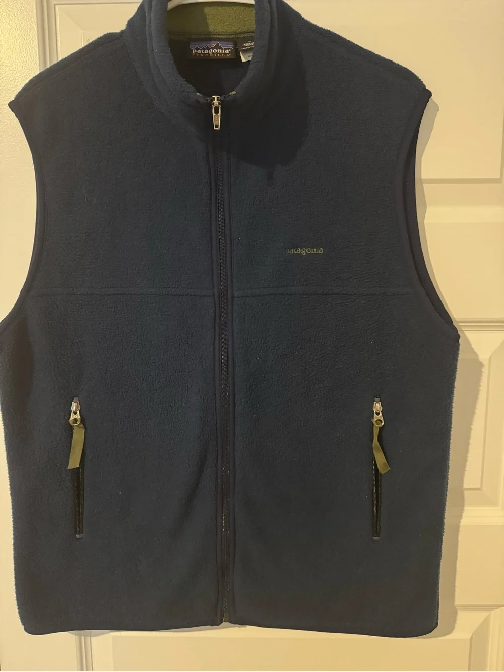 Patagonia Navy Blue Full-Zip Fleece Vest - Men's